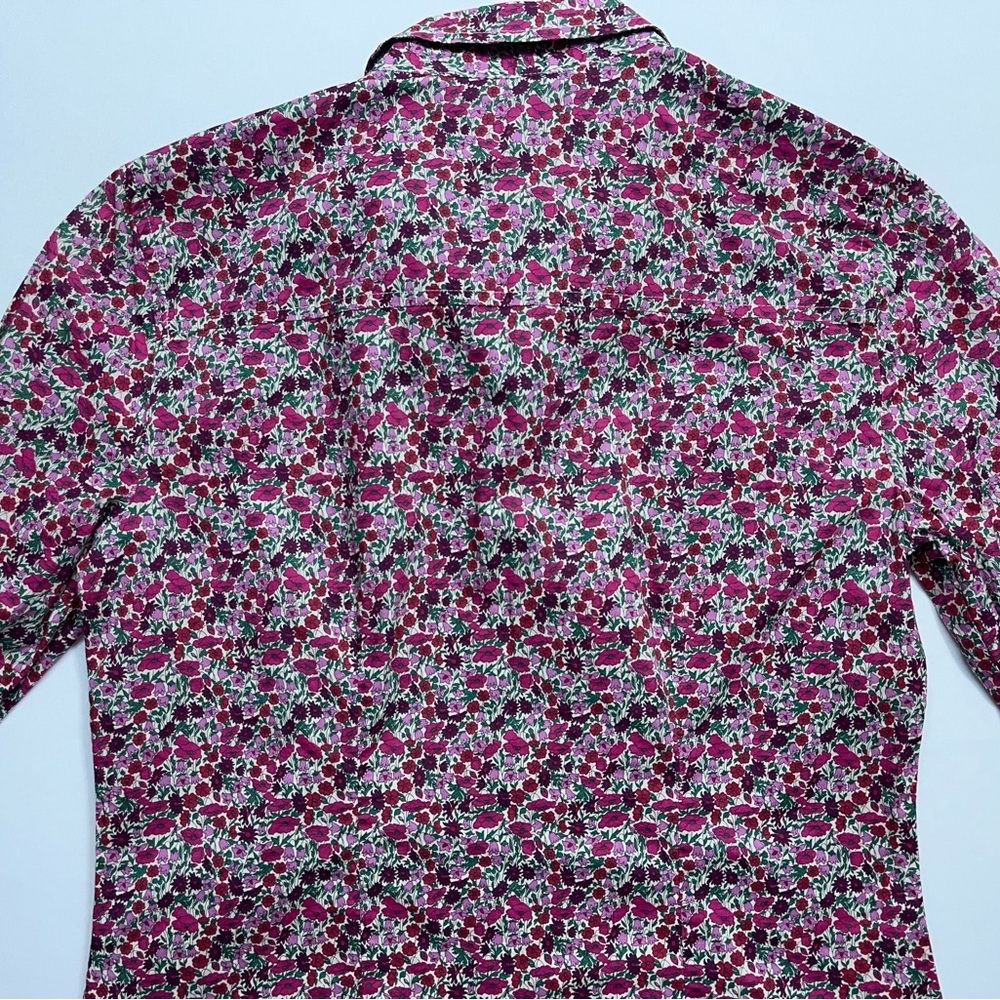 Liberty Art Fabrics for J. Crew Top Womens Size 00 Blouse Button Down Collared - Picture 12 of 13